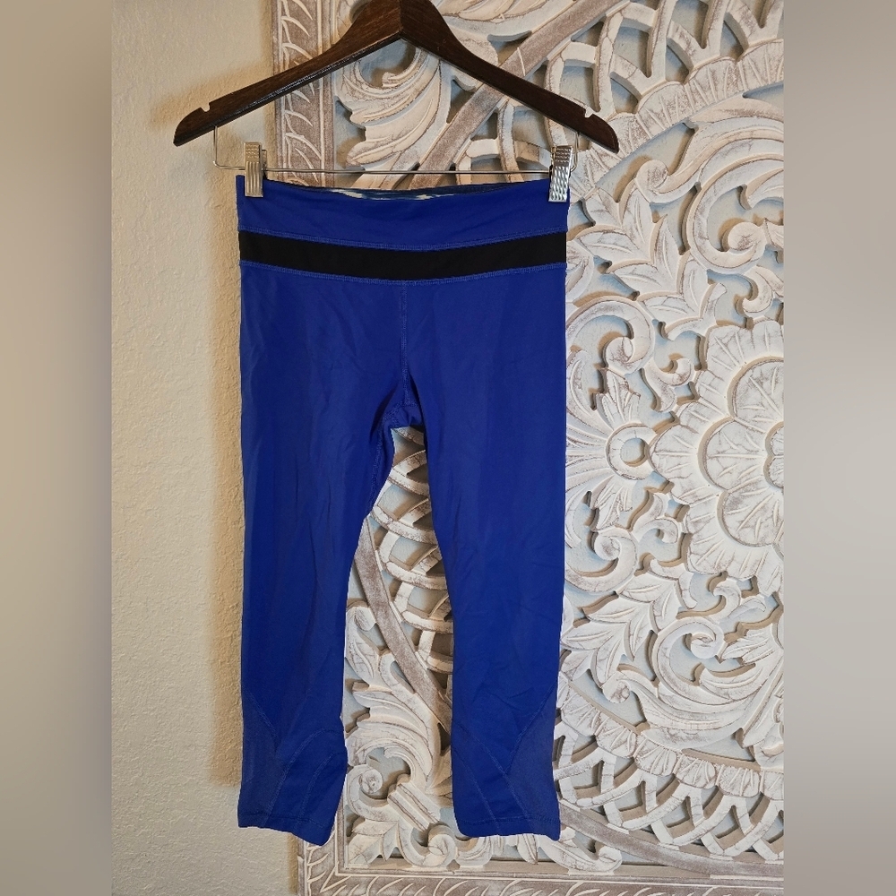 Lululemon Women's Royal Blue Run Inspire Crops Leggings 4